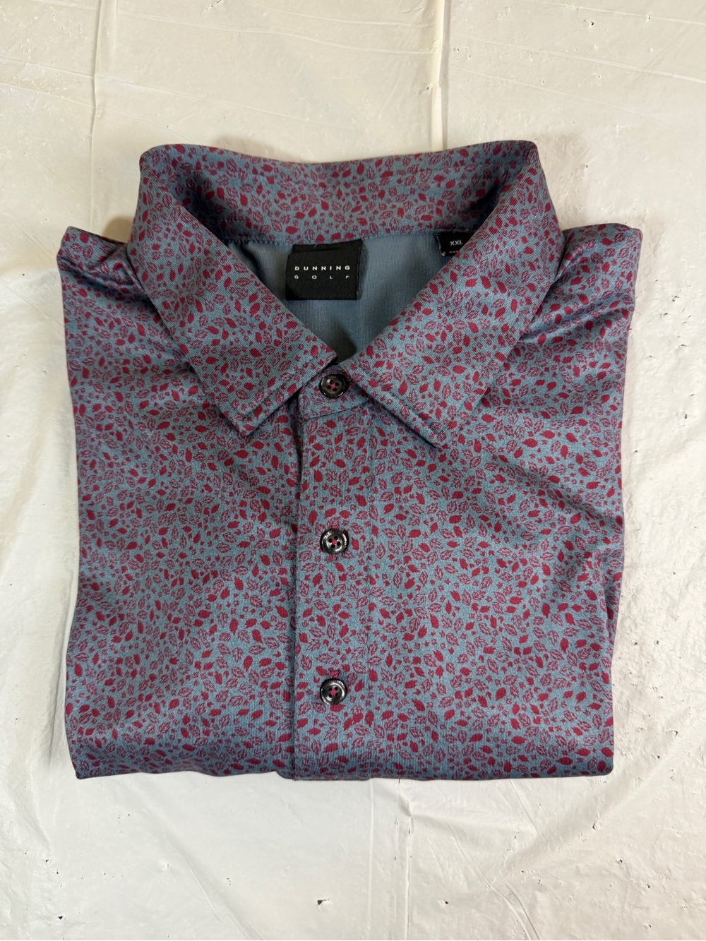 Dunning & Co. Men's Blue Floral Button-Down Shirt